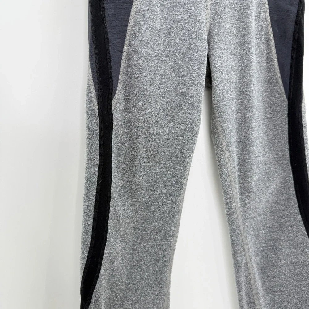 Athleta Girl Heather Gray Black Athletic Leggings‎ XL/14 Activewear Pants